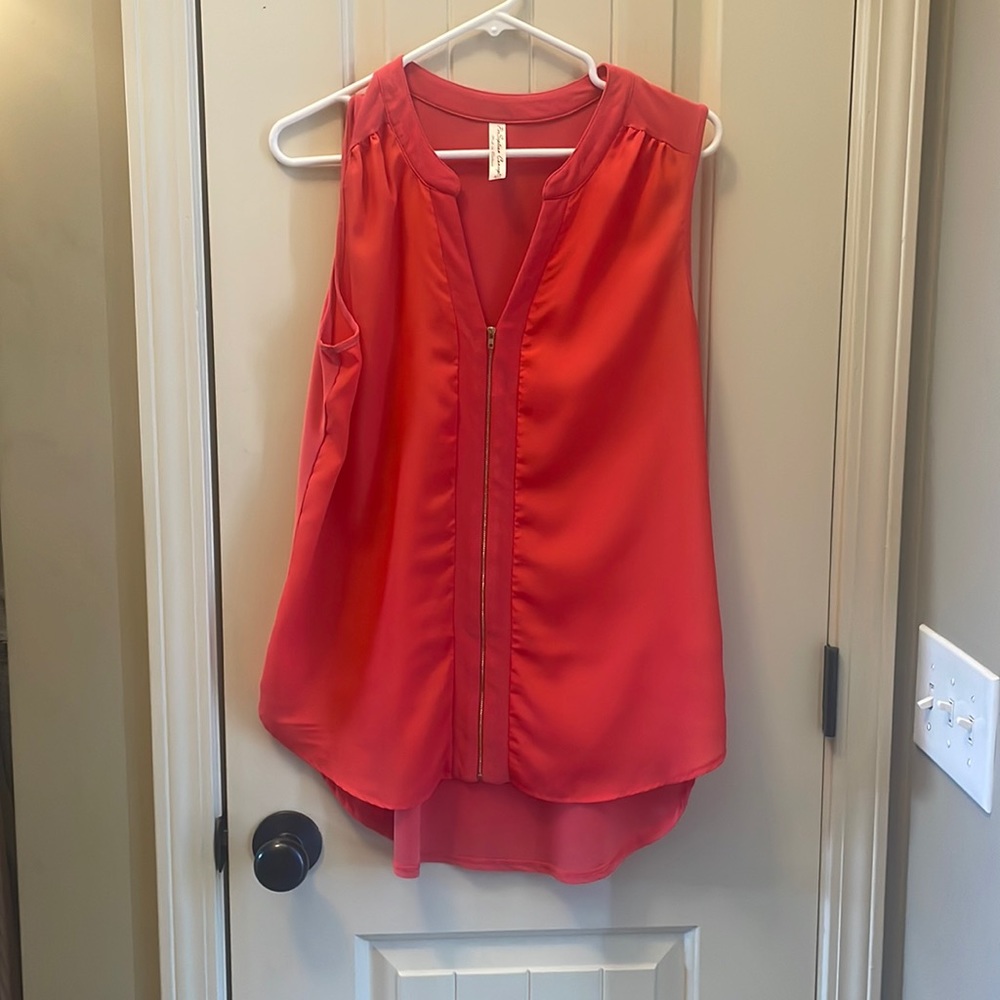 Women’s coral blouse